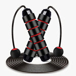 With Ball Bearings Adjustable Tangle-Free Speed Wire Jump Rope Workout with Foam Handles for Fitness Home Workouts and Slim Body